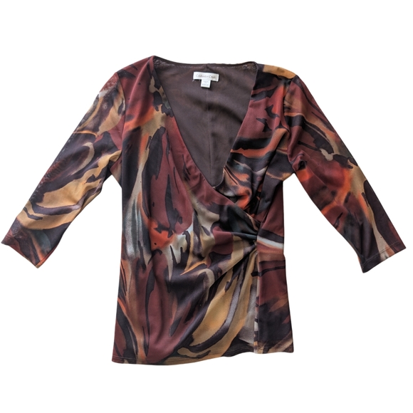 Coldwater Creek Tops - Coldwater Creek Multicolor Abstract Blouse